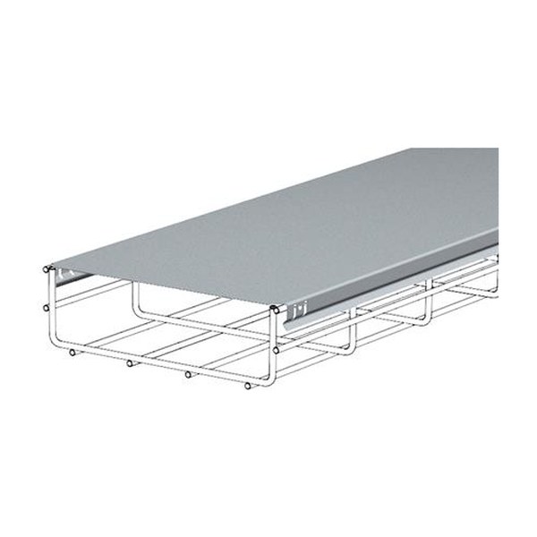 Solar Plus deksel voor kabelgoot en draadgoot, opklemmend, staal, voorverzinkt, bxl 300x3000mm
