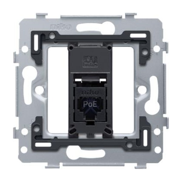Niko 1 RJ45-aansluiting UTP Cat. 6A, klaar voor PoE++, vlakke uitvoering, i