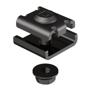 Koppelklem, staal, coating met hoge weerstand, zwart