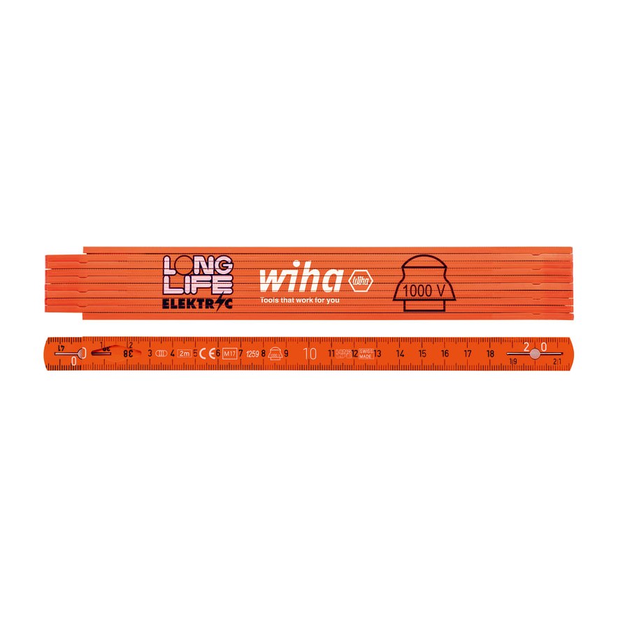 Wiha Electriciens duimstok Longlife, 2 meter