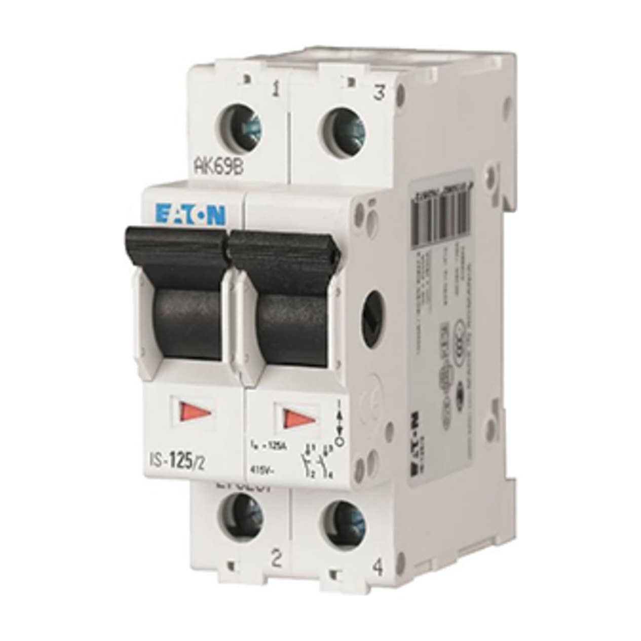 Eaton Hoofdschakelaar IS-40/2, 40A, 2 Polig, Breedte 2TE