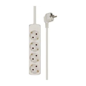 Solar Aftakdoos 4-voudig geaard, snoer 3 m, wit