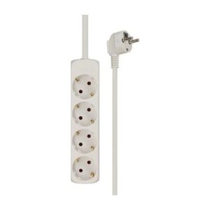 Solar Aftakdoos 4-voudig geaard, snoer 1,5 m, wit