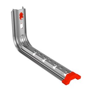 Beugel met kliksysteem, schroefloos, staal, 100mm, voorverzinkt