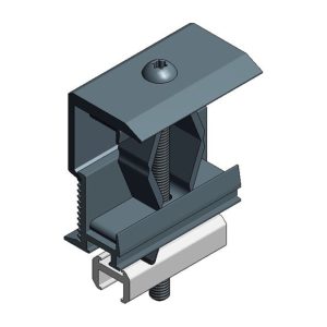 Van der Valk Alu eindklem alu profiel 28-50mm, zwart