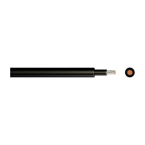 Solar PV/ zonnepaneel kabel 1x6mm² zwart H1Z2Z2-K6BK100