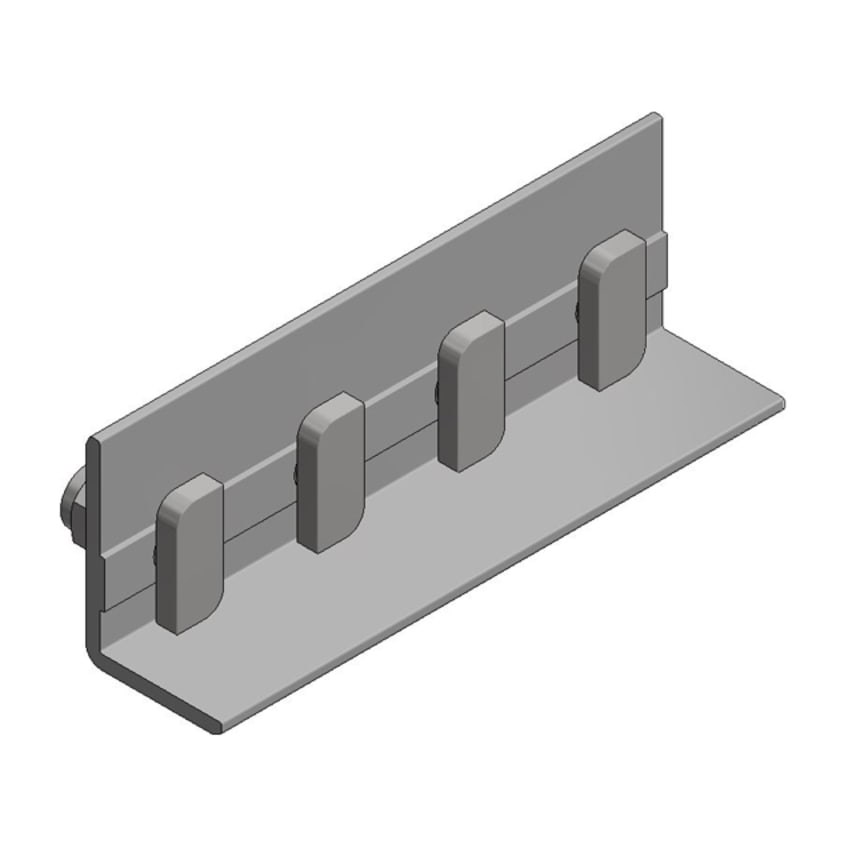 Van der Valk Alu koppelstuk voor Side++ profiel hamerkopbout M8x20mm