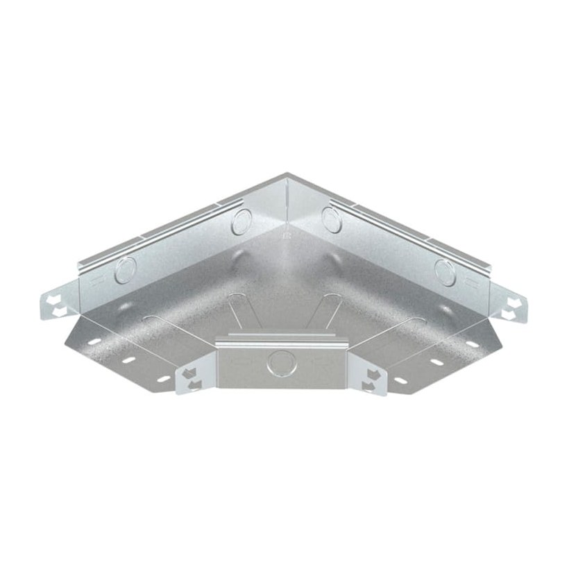 Bocht voor kabelgoot, hxb 60x100mm, staal, hoek 90°, voorverzinkt