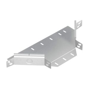 Aftakstuk kabelgoot, staal, verzinkt, hxb 60x100mm