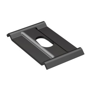 Montagebeugel M8/M10, staal, coating met hoge weerstand, zwart