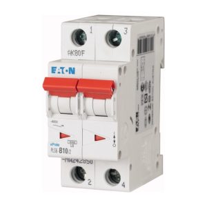Eaton PLS6-C10/2-MW Installatieautomaat 2P 10 Ampere C-kar 6kA 400V 2 MOD