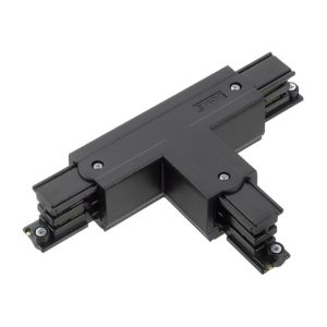 Solar Light Global Trac Pro T-stuk 3-fase aarde binnenzijde T-links zwart