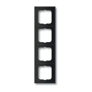 Busch-Jaeger Future linear Afdekraam schakelmateriaal IP20 zwart 4-voudig