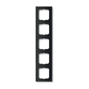 Busch-Jaeger Future linear Afdekraam schakelmateriaal IP20 zwart 5-voudig
