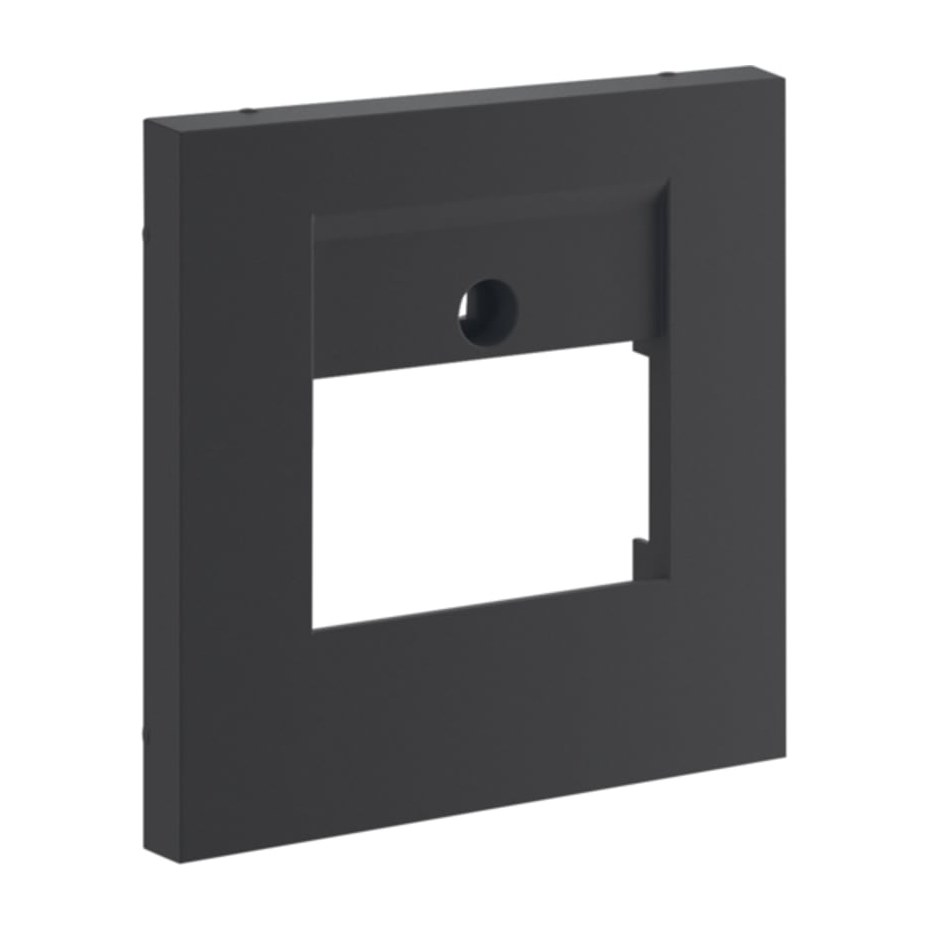 Hager Centraaldeel 55 mm data/universeel, 3-voudig, halogeenvrij, zwart