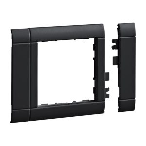 Hager Afdekraam 55 mm universeel, halogeenvrij, zwart