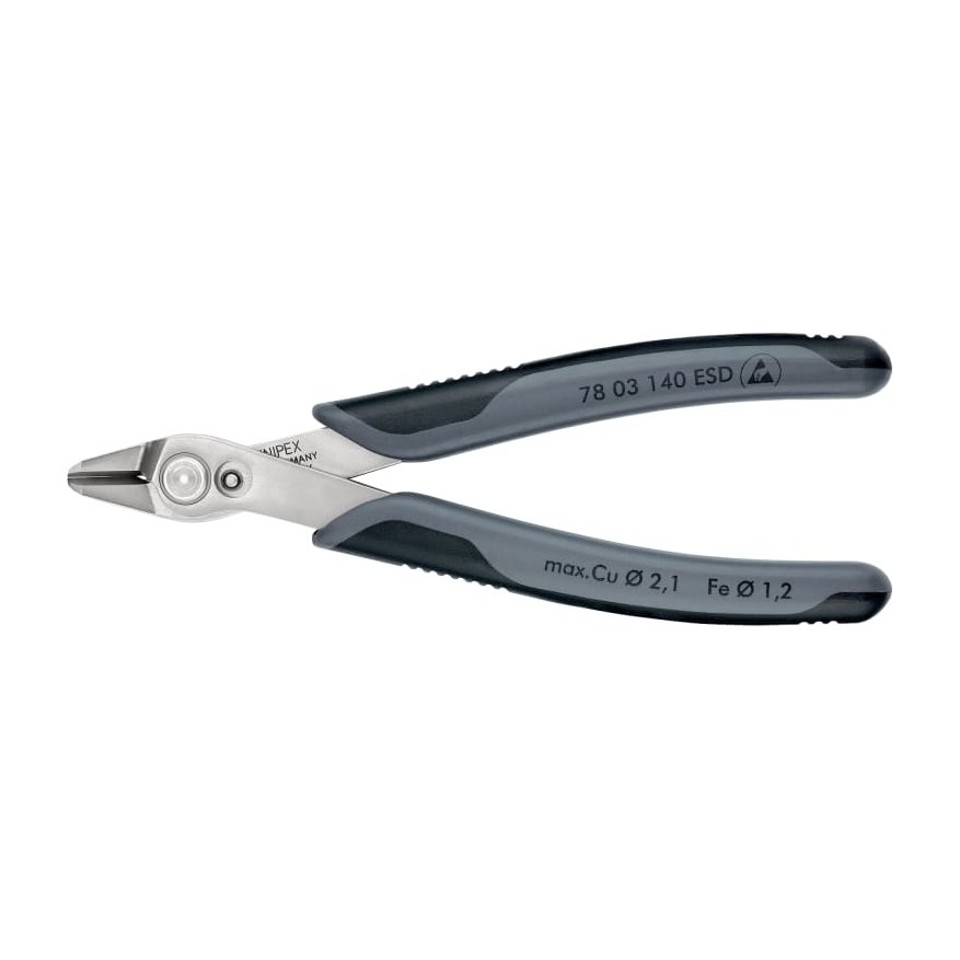 Knipex Printtang 140mm Super-Knips ESD met meer-componenten grepen