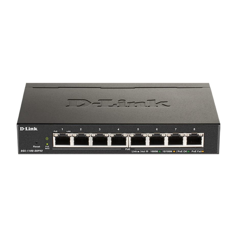 D-Link DGS-1100-08PV2 netwerk-switch Managed L2/L3 Gigabit Ethernet (1