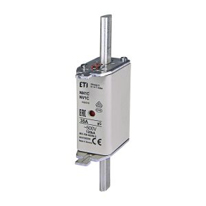 Zekering NH1 35A gG, 500V AC, uitschakelvermogen 120kA