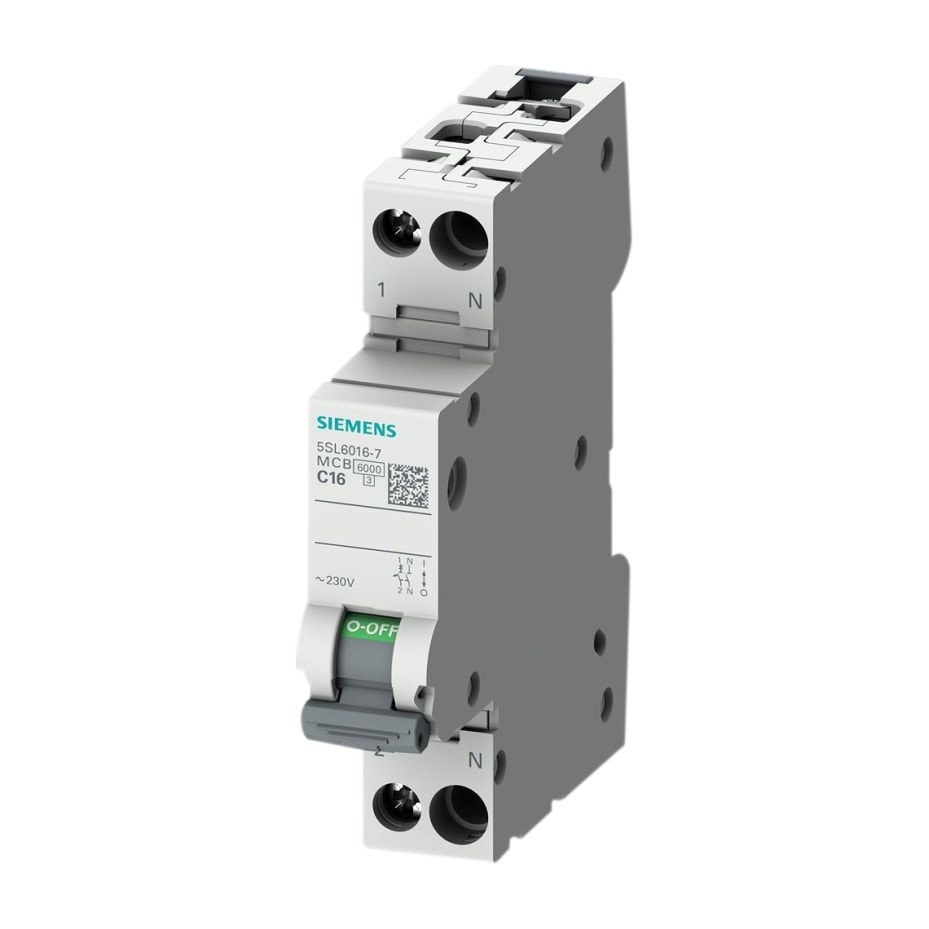 Siemens Sentron installatieautomaat, C-kar Installatieautomaten 16 A 1P