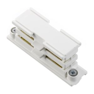 Global Trac Pro spanningsrail koppeling, 3-fase, wit (RAL 9016)