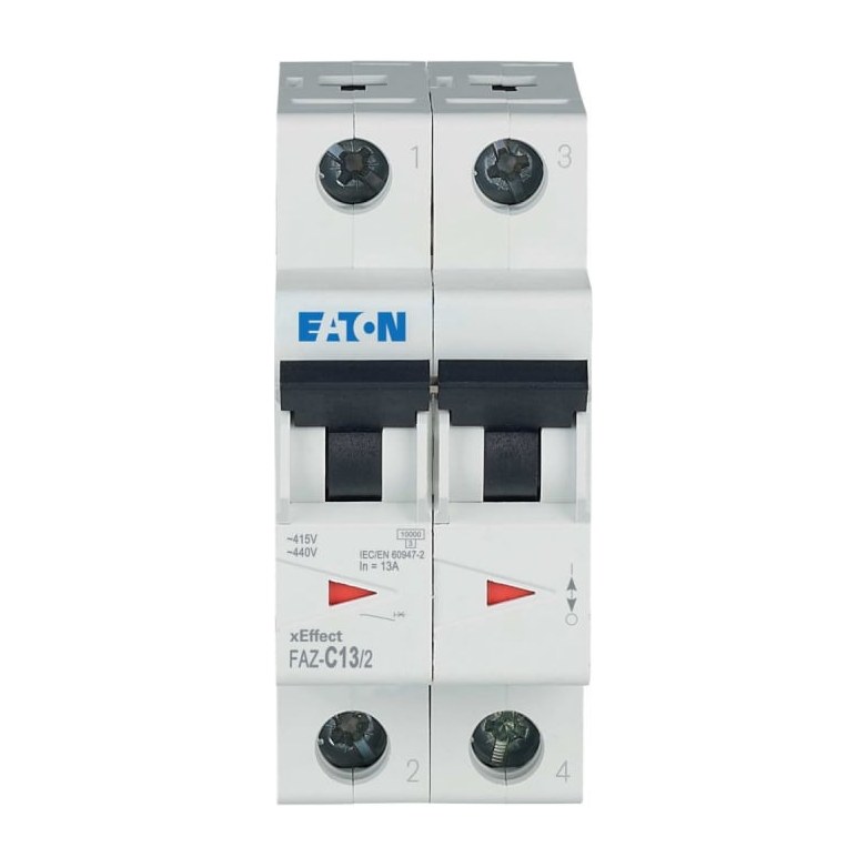 Eaton FAZ-C10/2 Installatieautomaat 2P 10 Ampere C-kar 10kA 400V 2 MOD