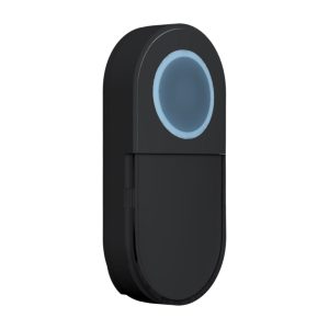 Wireless doorbell push button black