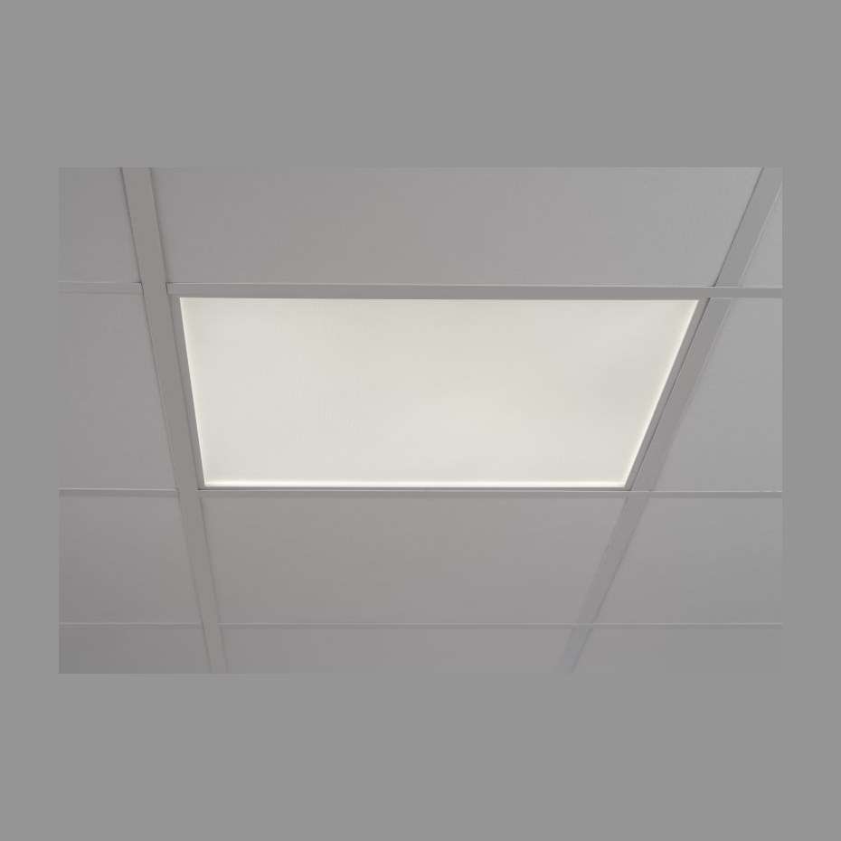Solar Light led paneel, 37W, 5450lm, 4000K, dimbaar, CRI80, 41-80°, IP20, inbouw, beh. wit, aluminium, lxbxh 595x595x20mm