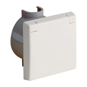 ABL PERILEX inbouwcontactdoos met wanddoos, 16 A, IP44, wit