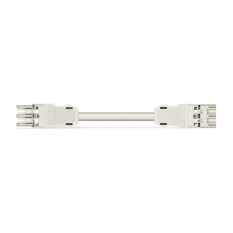 WAGO H05VV-F Patchkabel voor insteekbare gebouwinstallatie 3000mm 16 A wit