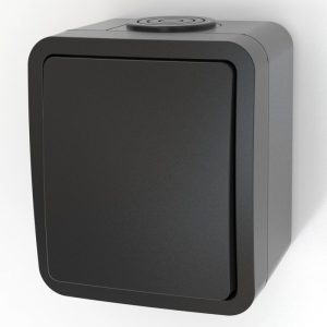Schakelaar opbouw 1P IP54 zw