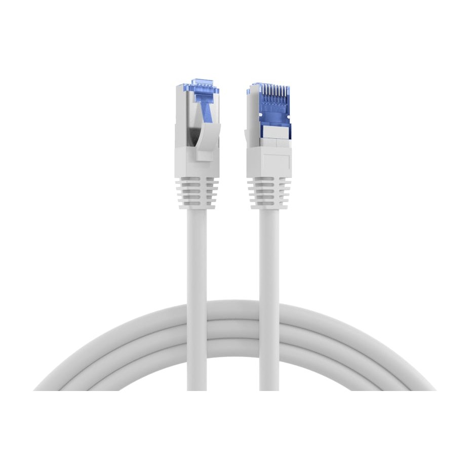 TPE Superflex Patchkabel CAT6A S/FTP Halogeenvrij 6,0 meter Wit