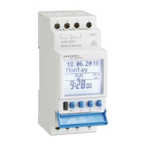 Solar Digitale schakelklok voor paneelbouw 90x35x58mm 16 A 230 V IP20 KANAAL