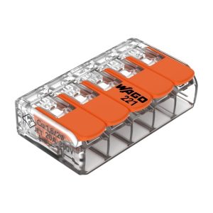 WAGO Lasklem 32 A 4mm² 450 V transparant 221-415