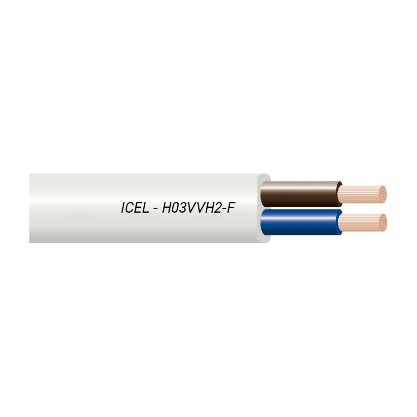 Solar H03VVH2-F voedingskabel Aansluitkabel