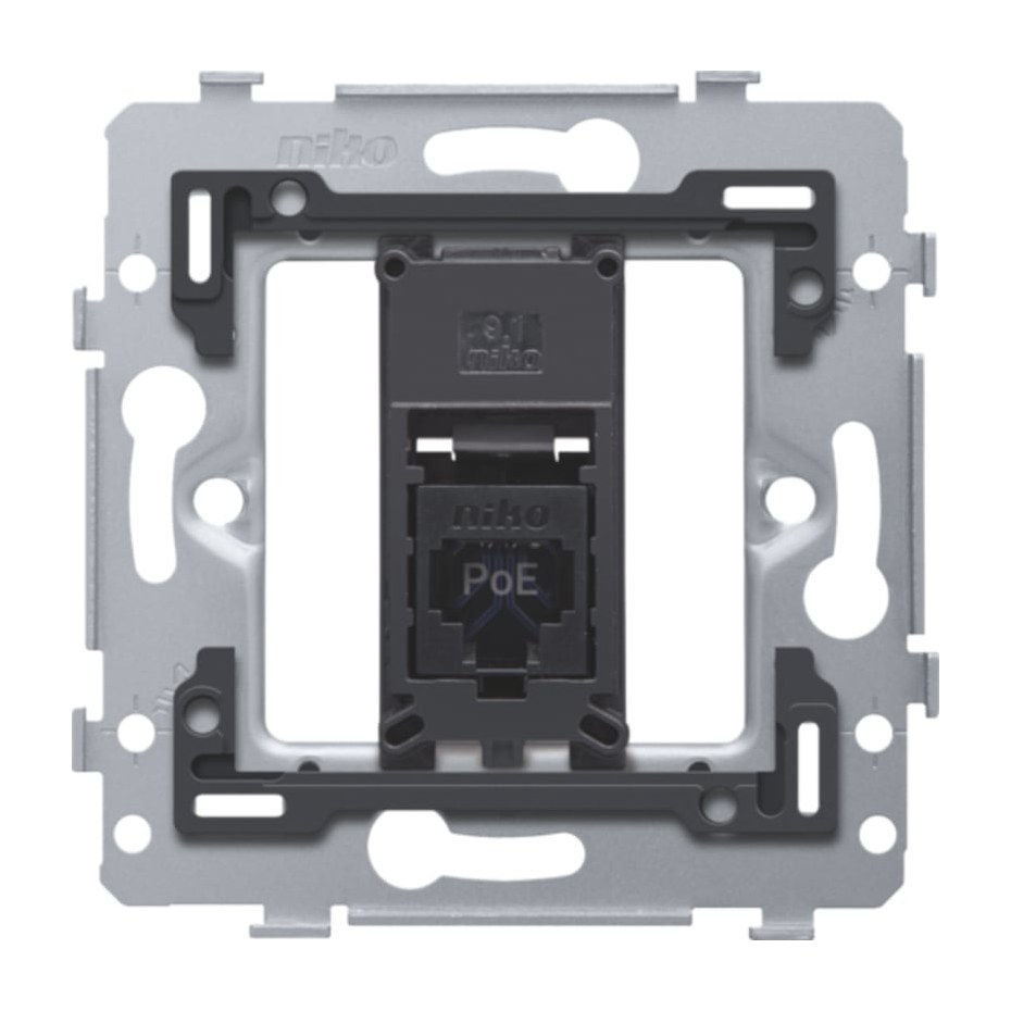 1 RJ45-aansluiting UTP Cat. 6A, klaar voor PoE++, vlakke uitvoering, i