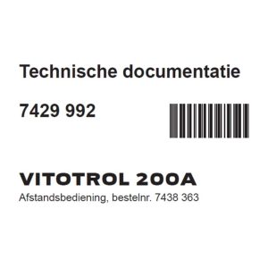 Viessmann Documentatieset vitotrol 200-a