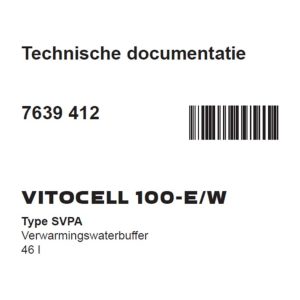 Viessmann Documentatieset vitocell 100-w svpa 46