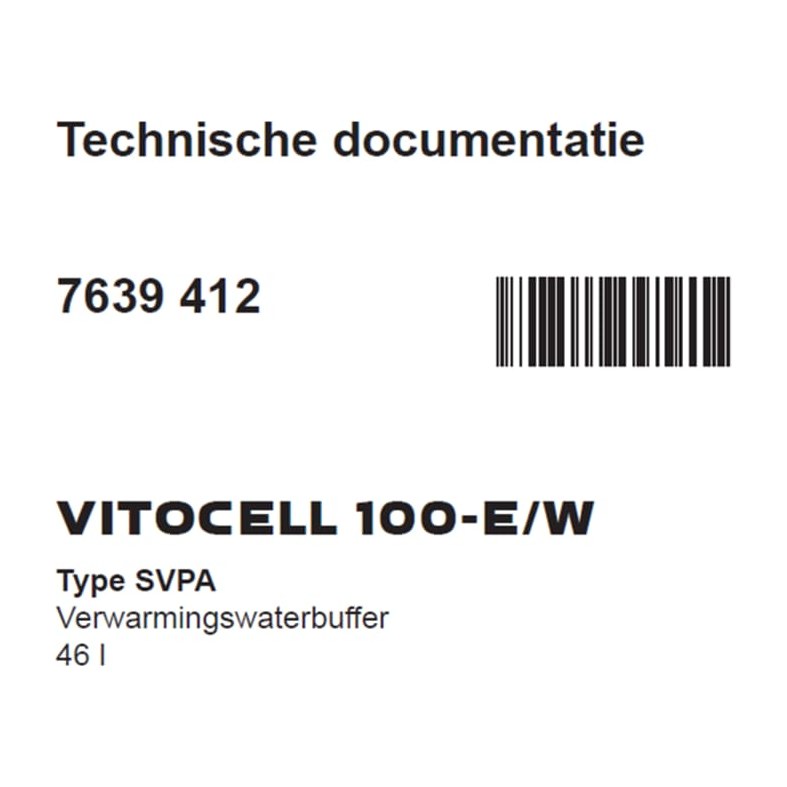 Viessmann Documentatieset vitocell 100-w svpa 46