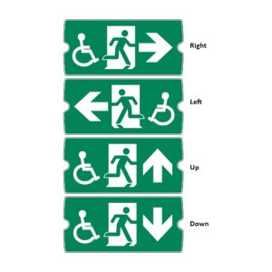 Solar Light Wayout Pictogram noodverlichting 185x355mm 7345809