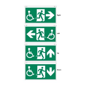 Solar Light Wayout Pictogram noodverlichting 185x355mm 7345807