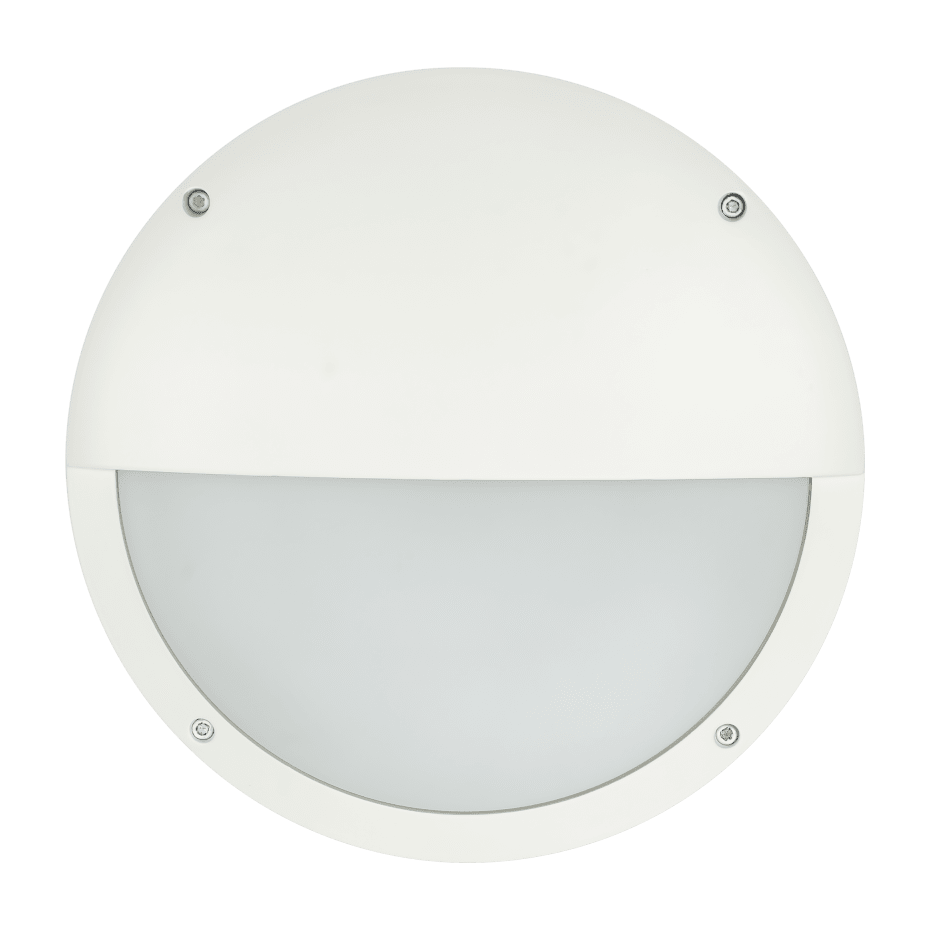 Plafond/wandarmatuur, E27, IK10, IP65, C4, Wit, EYELID