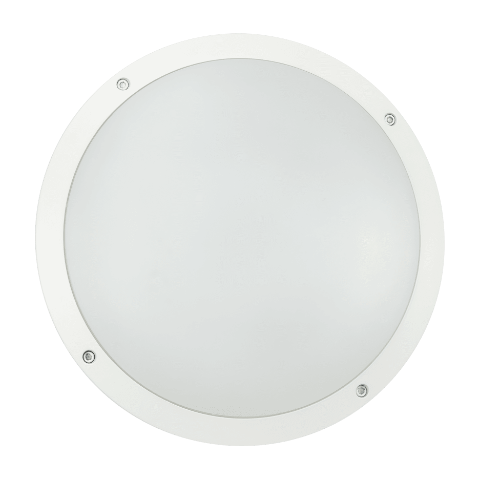 Plafond/wandarmatuur, E27, IK10, IP65, C4, Wit, OPEN