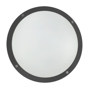 Plafond/wandarmatuur, E27, IK10, IP65, C4, Antra, OPEN