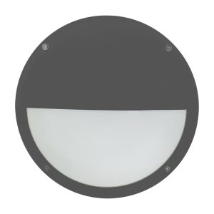Plafond/wandarmatuur, E27, IK10, IP65, C4,Antra