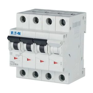 Eaton FAZ-C16/3N Installatieautomaat 4P 16 Ampere C-KAR 15kA 400V 4 MOD