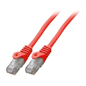 Patchkabel RJ45 Cat.6 U/UTP LSZH rood 1meter