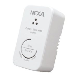 Compacte co-melder, 85db, testknop, 40x30x75mm