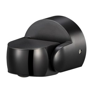 Buitenbewegingsmelder 180°/360°, 12M, Wit/Zwart ELP 15F, ZWART