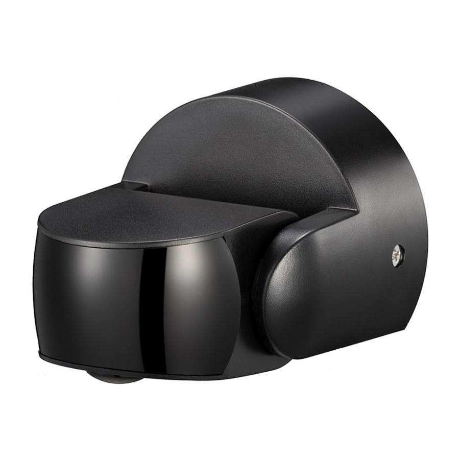 Buitenbewegingsmelder 180°/360°, 12M, Wit/Zwart ELP 15F, ZWART